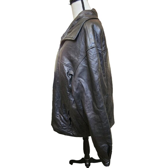 Knoles & Carter Lambskin Black Leather Jacket Size Medium Buttery Soft - Picture 7 of 12